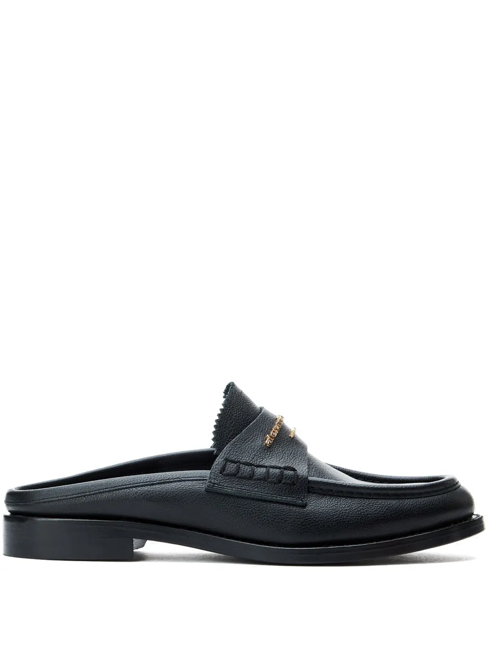 Alexander Wang logo lettering mules Black