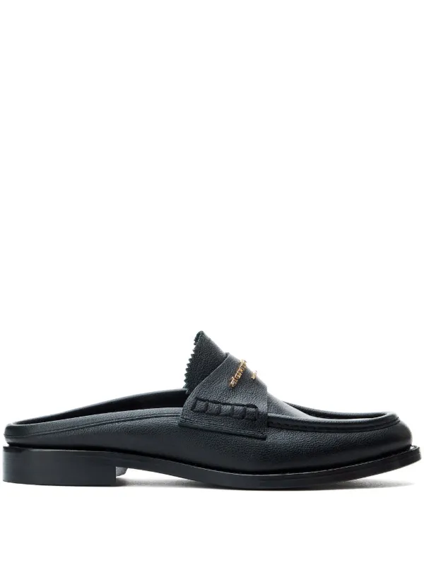 Alexander Wang Logo Lettering Mules | Black | FARFETCH