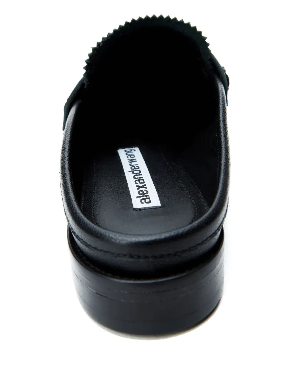 Alexander Wang logo lettering mules Black