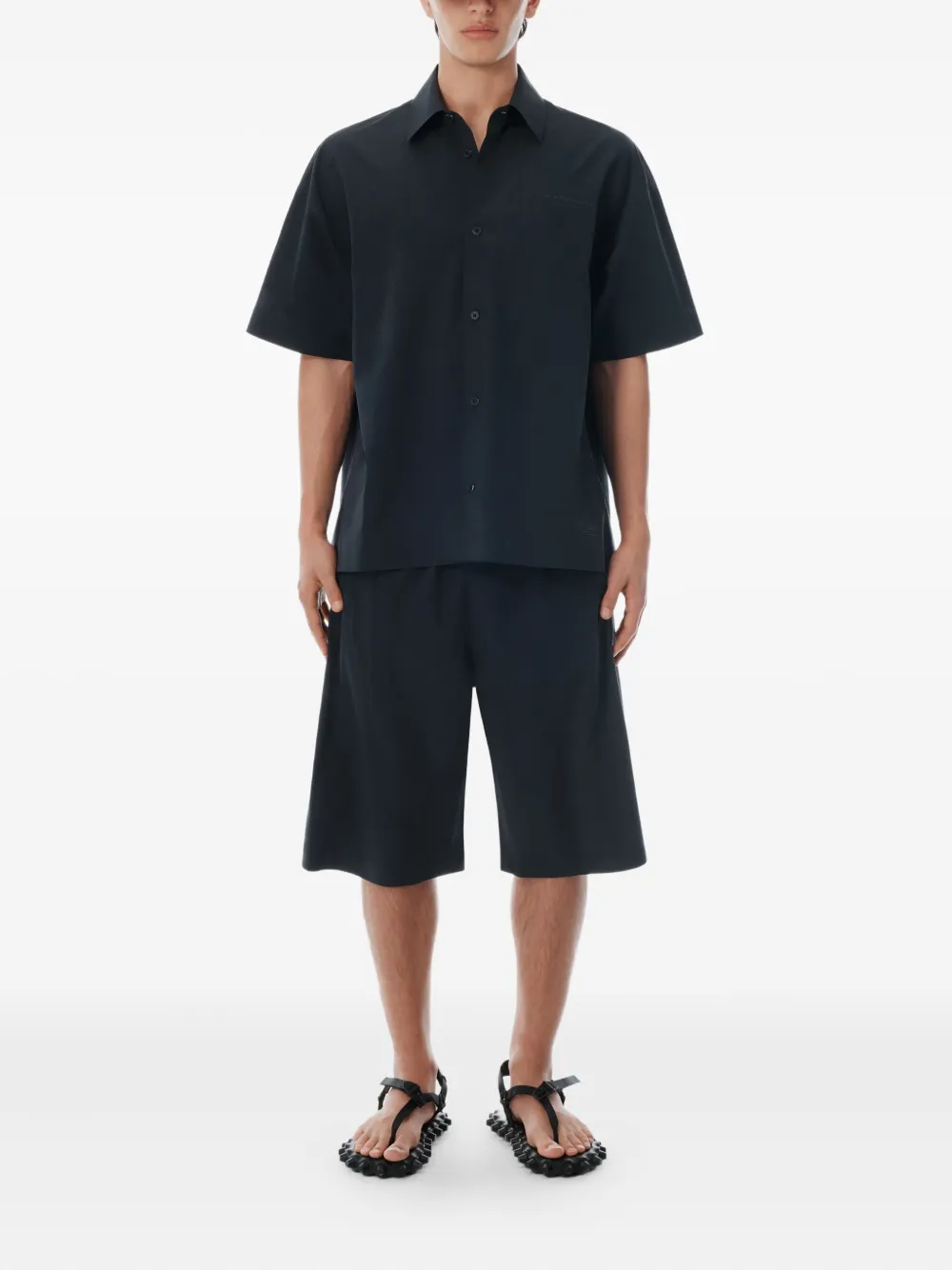 Alexander Wang laser-cut logo button-up shirt | Image 2