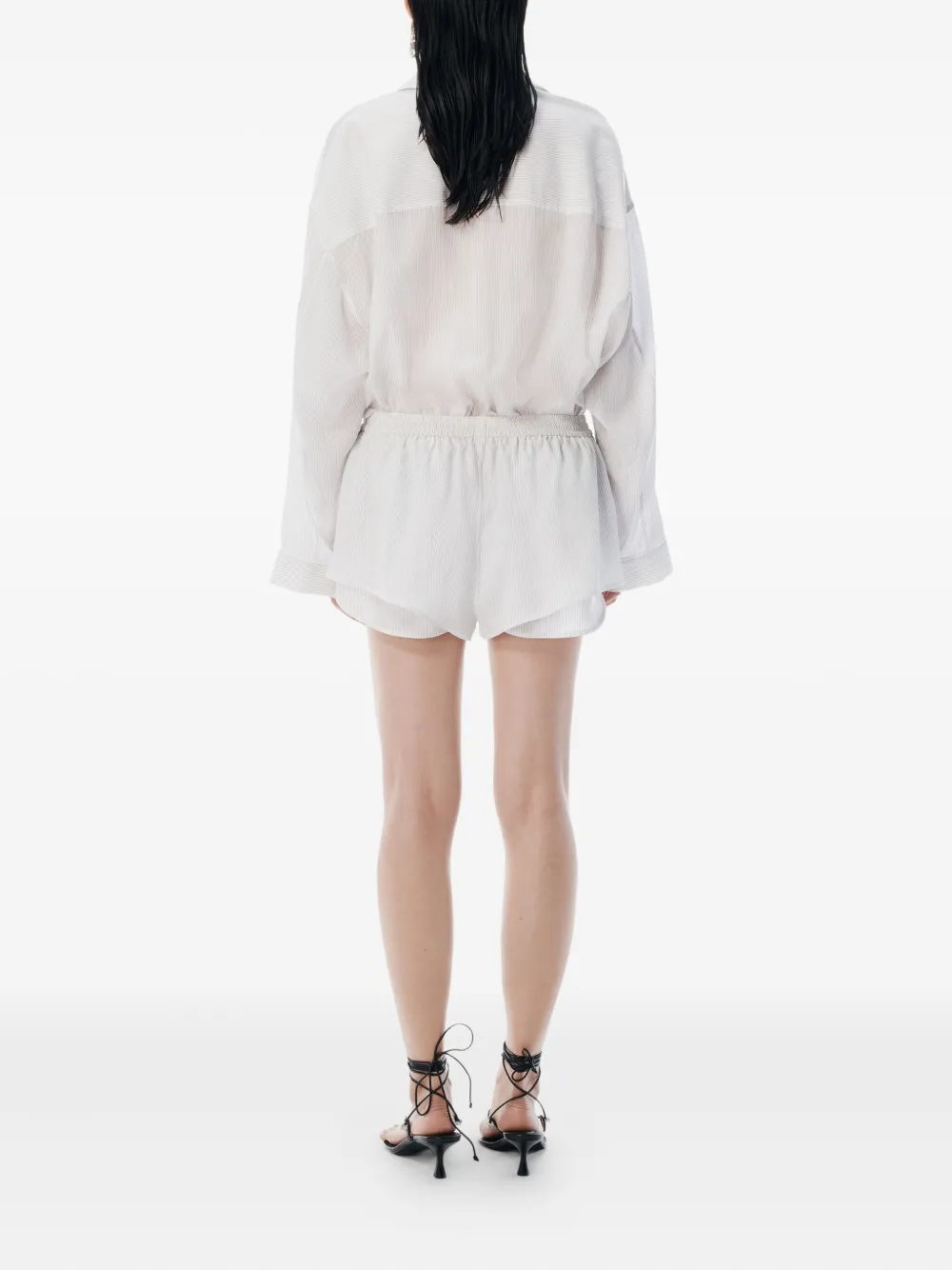 Alexander Wang striped jumpsuit Wit