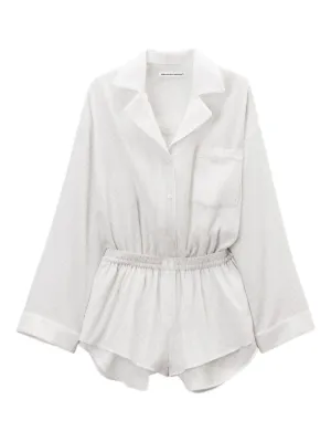 オールインワン・サロペット Alexander Wang 'Prestyled Pleated Boxer Romper' jumpsuit Alexander Wang 'Prestyled Pleated Boxer Romper' Jumpsuit