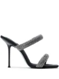 Alexander Wang crystal-embellished stiletto sandals - Black