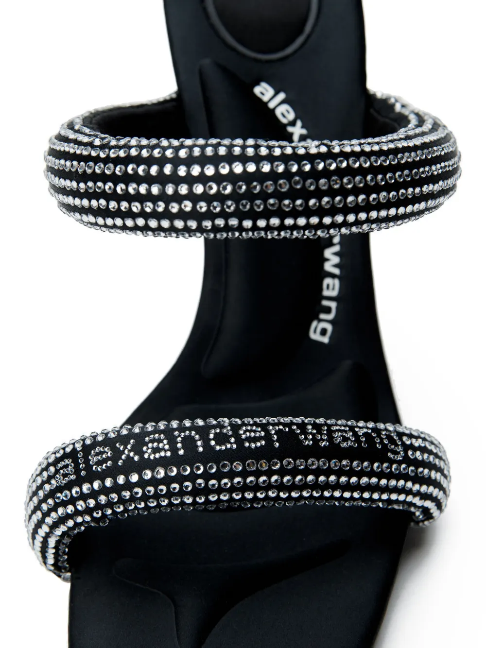 Alexander Wang crystal-embellished stiletto sandals Black