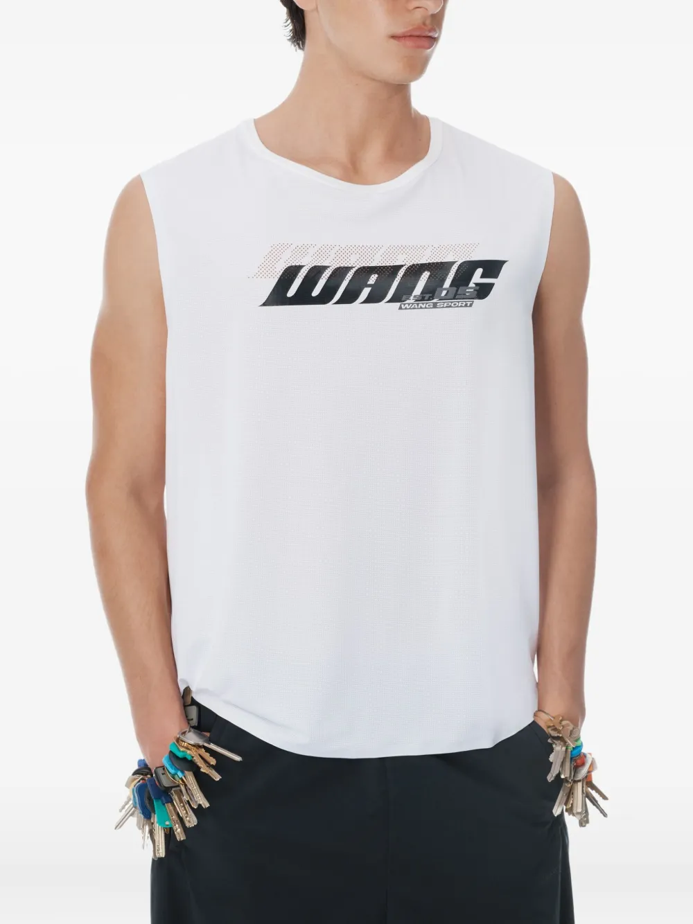 Alexander Wang Uitgesneden spencer Wit