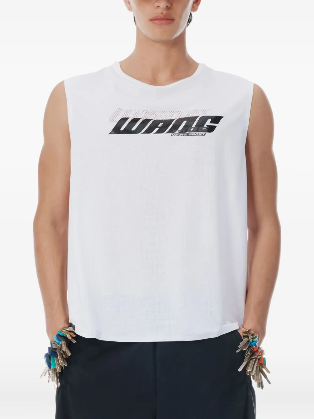 Alexander Wang Uitgesneden spencer Wit