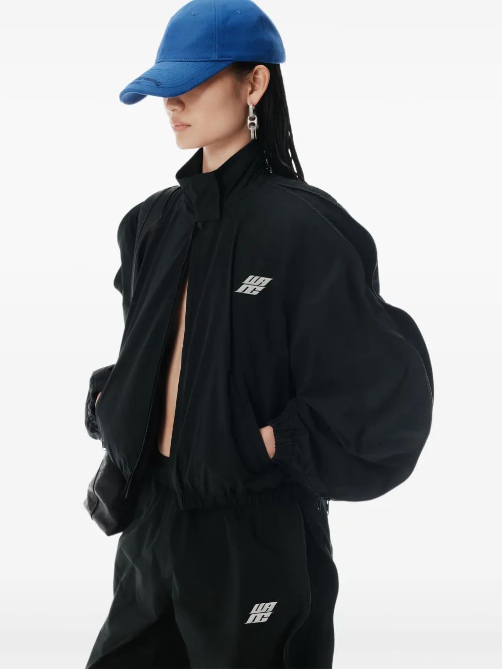 Alexander Wang Pet met geborduurd logo Blauw