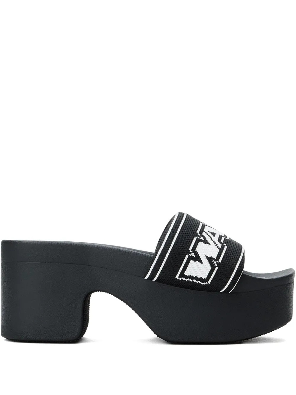 Alexander Wang Sandalen met plateauzool en logoband Zwart
