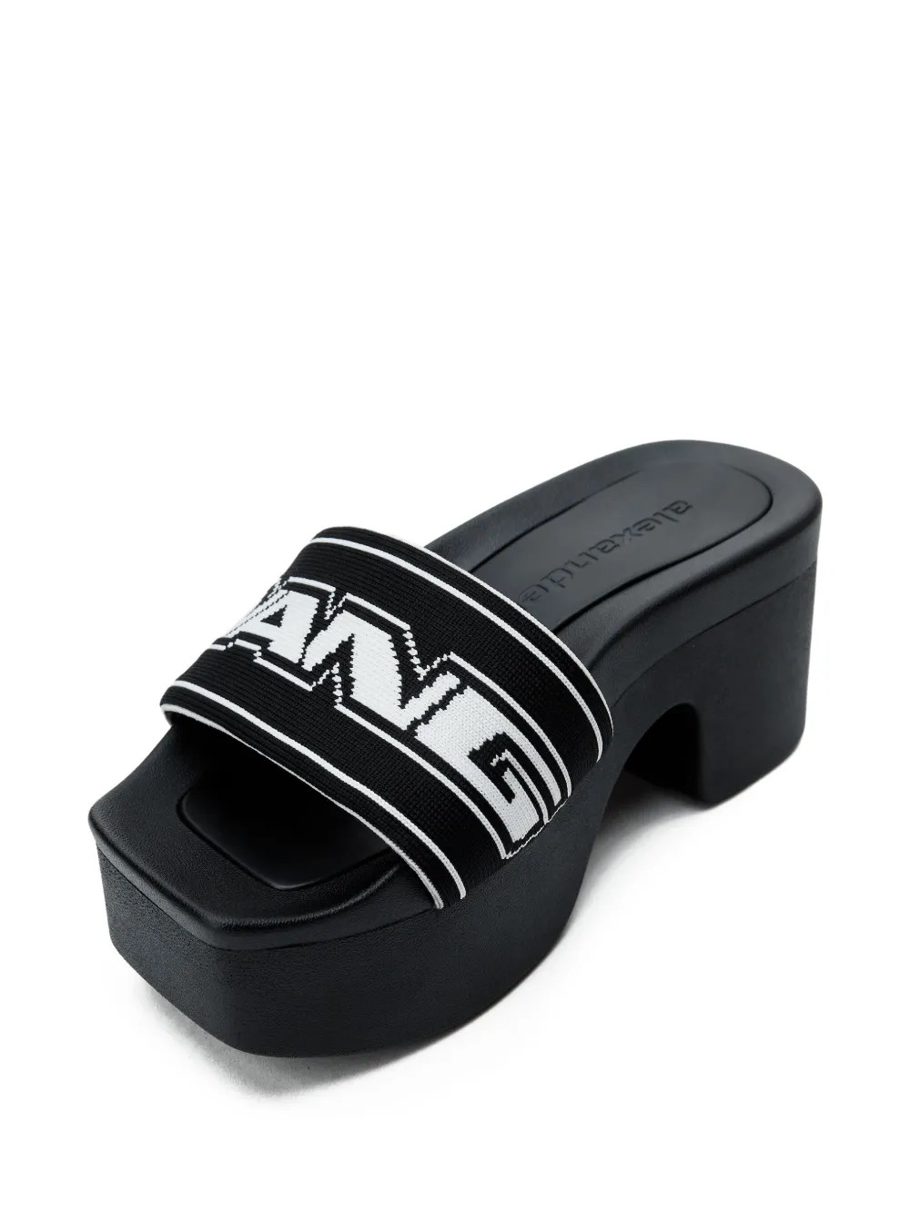 Alexander Wang Sandalen met plateauzool en logoband Zwart