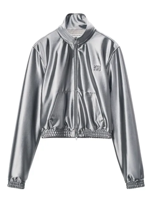 Veste zippée en satin - Alexander Wang - Modalova