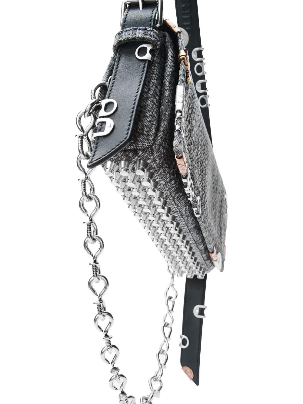 Alexander Wang Schoudertas met kettingdetail en studs Zwart
