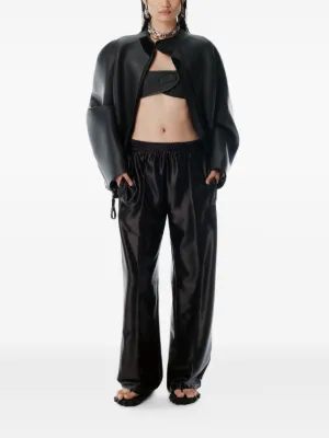 VIP【関税送料無料】希少 Alexander Wang Balloon trousers Alexander Wang high-waisted wide-leg Trousers | Black | FARFETCH