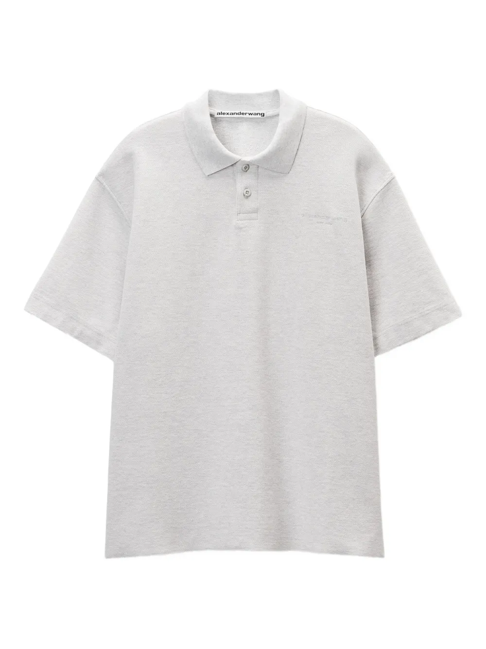 Alexander Wang piqué polo shirt Grijs