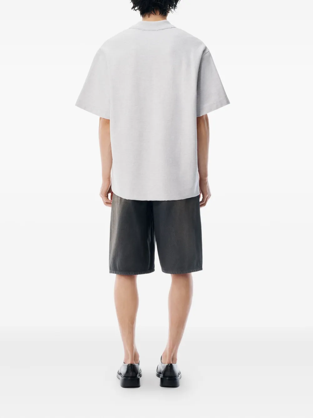 Alexander Wang piqué polo shirt Grijs