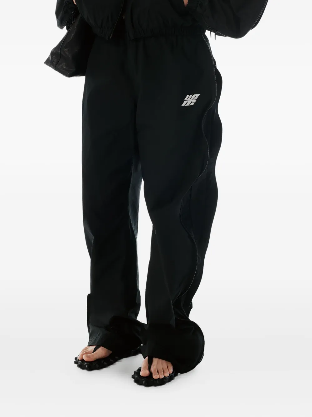 Alexander Wang Gedrapeerde trainingsbroek Zwart