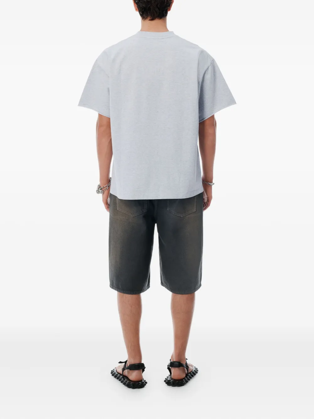 Alexander Wang T-shirt met logoprint Grijs