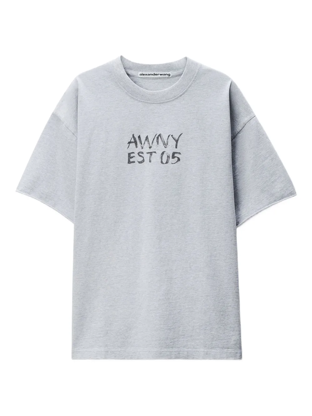 Alexander Wang logo-print T-shirt | Grey | Image 1