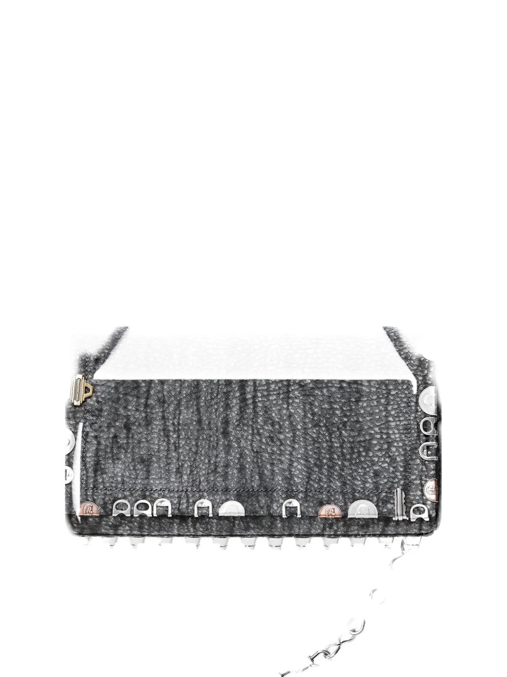 Alexander Wang studded chain shoulder bag - Nero