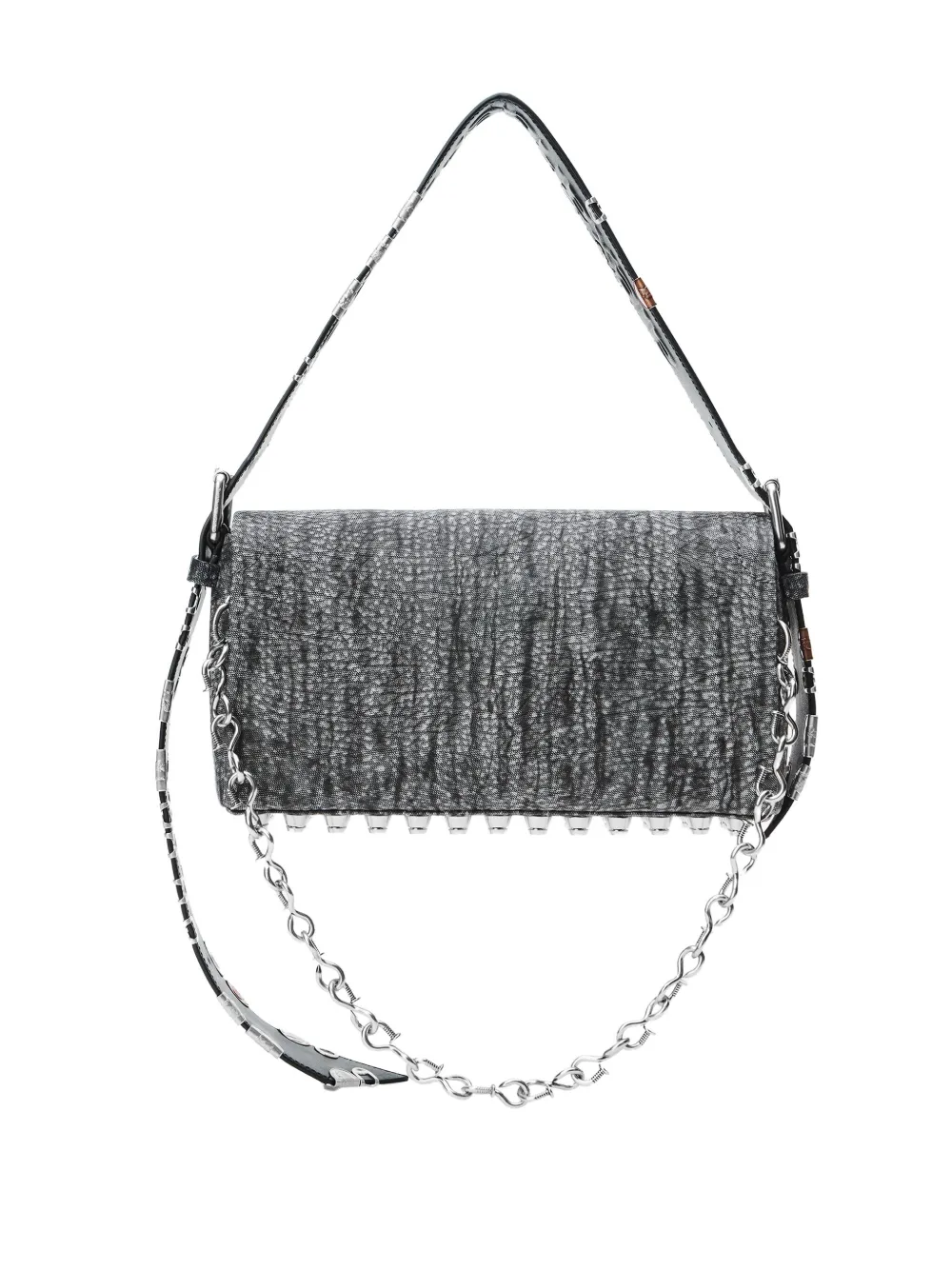 Alexander Wang Schoudertas met kettinghengsel en studs Zwart