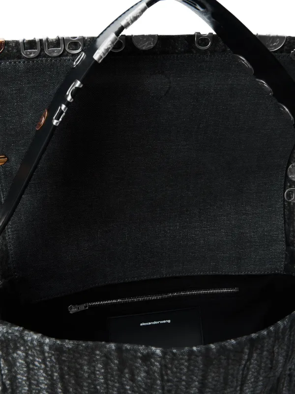 Alexander Wang Studded Chain Shoulder Bag | Black | FARFETCH