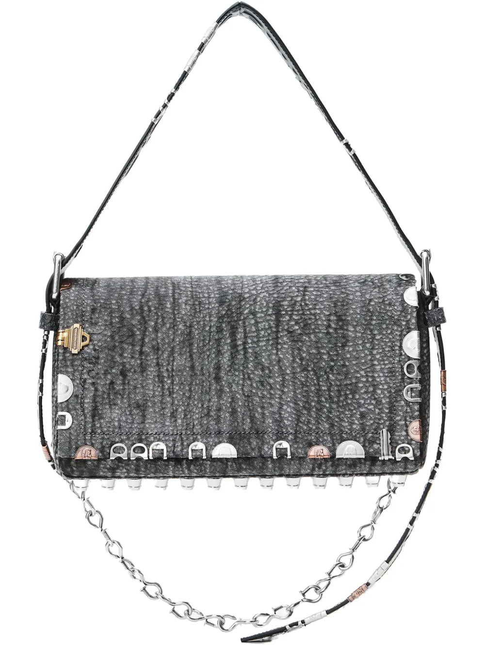 Alexander Wang スタッズ チェーン ショルダーバッグ - ブラック Alexander Wang スタッズ チェーン ショルダーバッグ - ブラック