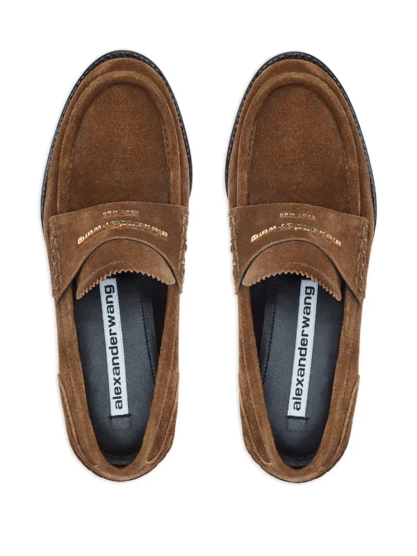 Alexander Wang スエード ローファー | ブラウン | FARFETCH JP