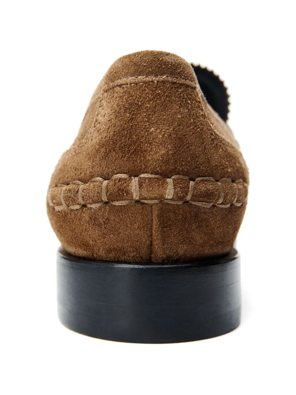 Alexander Wang logo-plaque suede loafers Brown