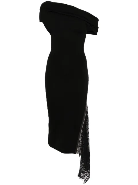 Monse lace-insert knitted dress
