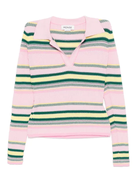 Monse Gestreiftes Jacquard-Oberteil