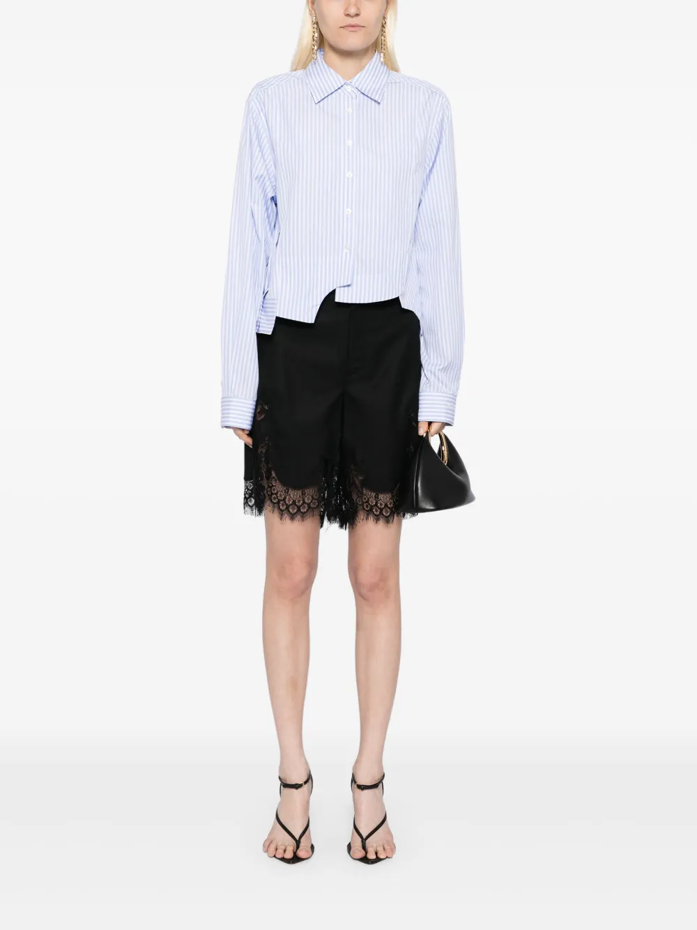 Monse Shorts met kant - Zwart