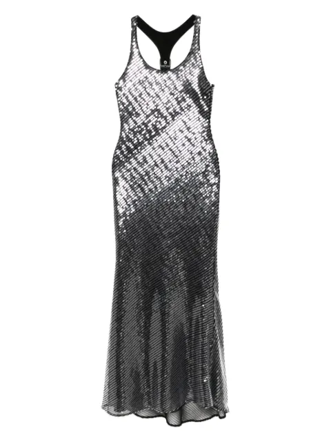 Monse vestido estilo arnés con lentejuelas
