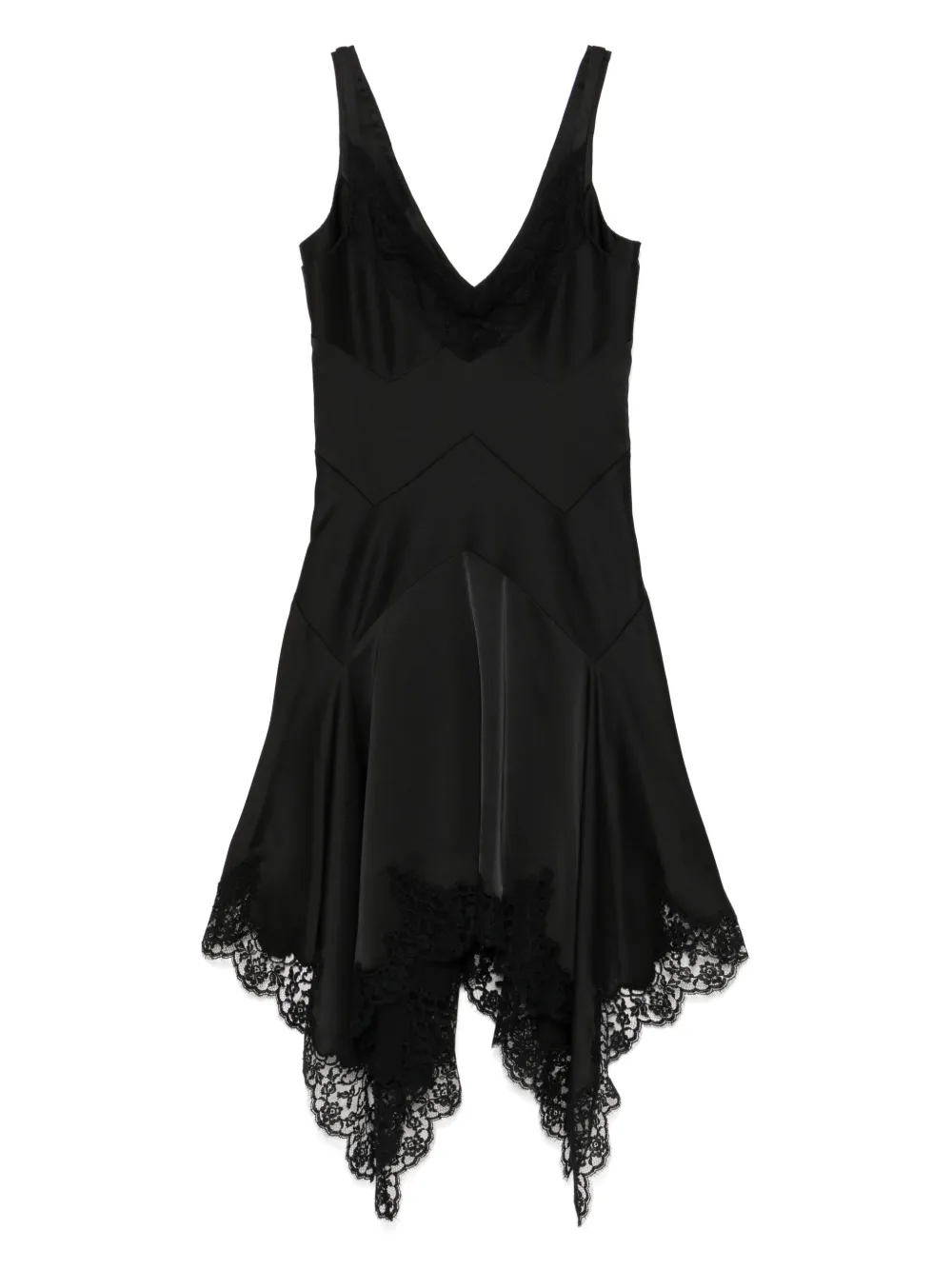 Monse vestido corto con encaje triangular | negro | Image 1