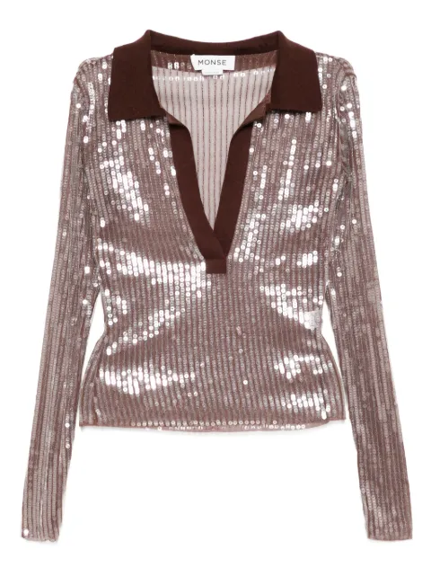 Monse sequin mesh top