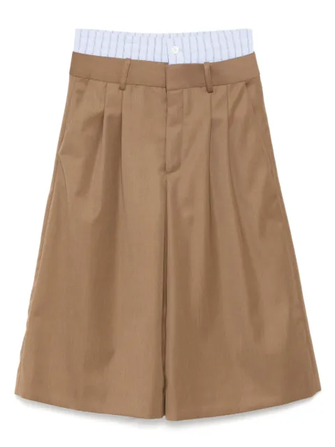Monse shorts anchos con doble pretina