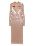 Monse mesh midi dress - Neutrals