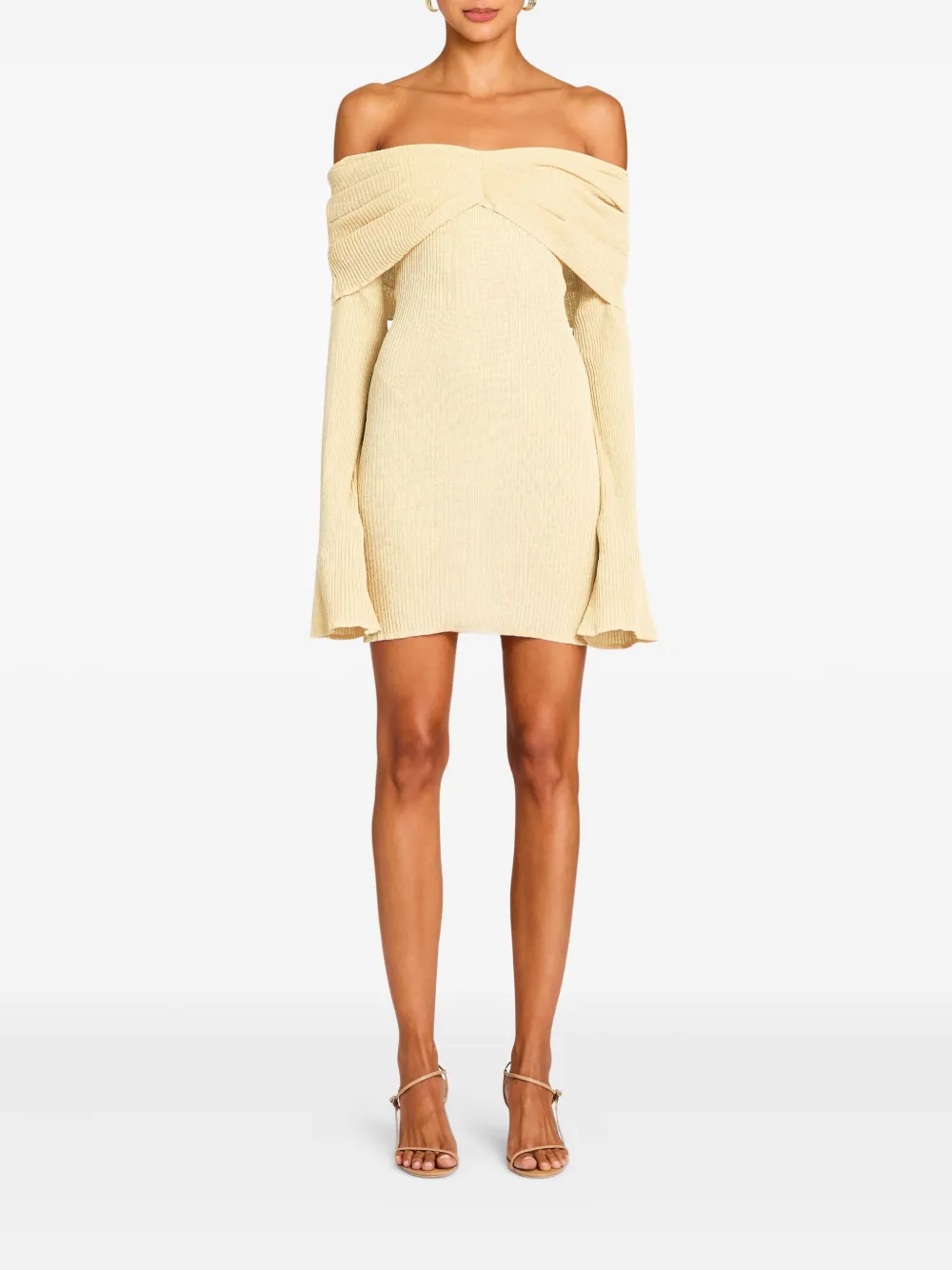 SER.O.YA Xen knitted mini dress - Geel