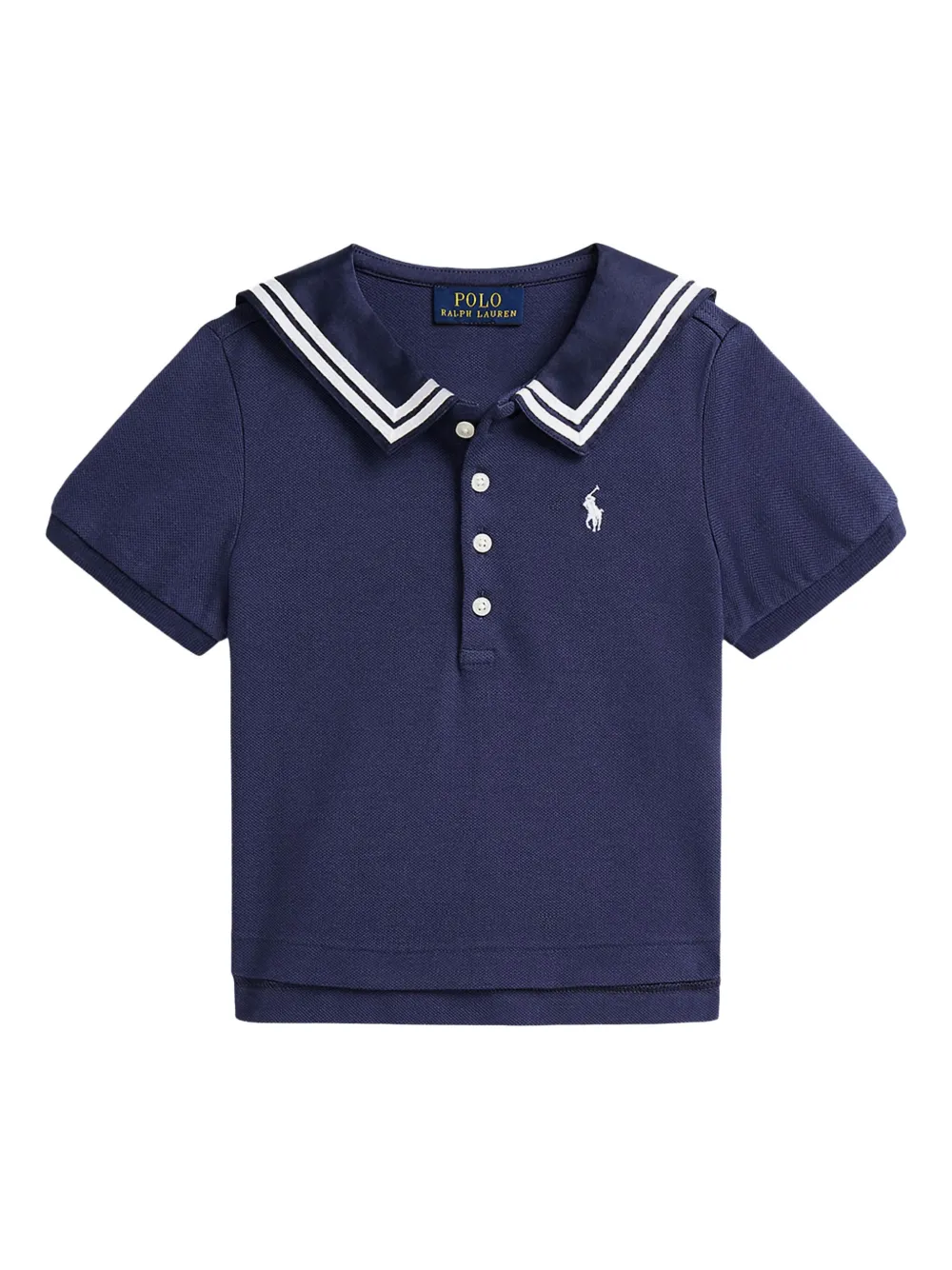 POLO RALPH LAUREN KIDS Piqué poloshirt Blauw
