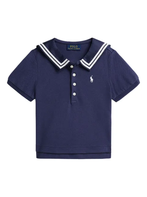 POLO RALPH LAUREN KIDS piqué polo shirt