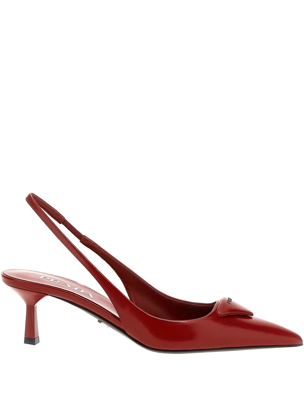 Prada Slingback kitten pumps Rood