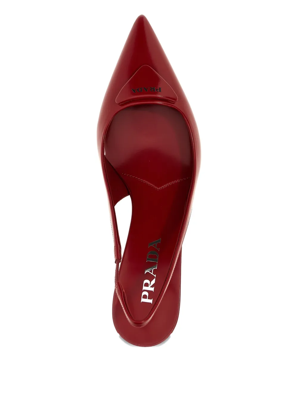 Prada Slingback kitten pumps Rood