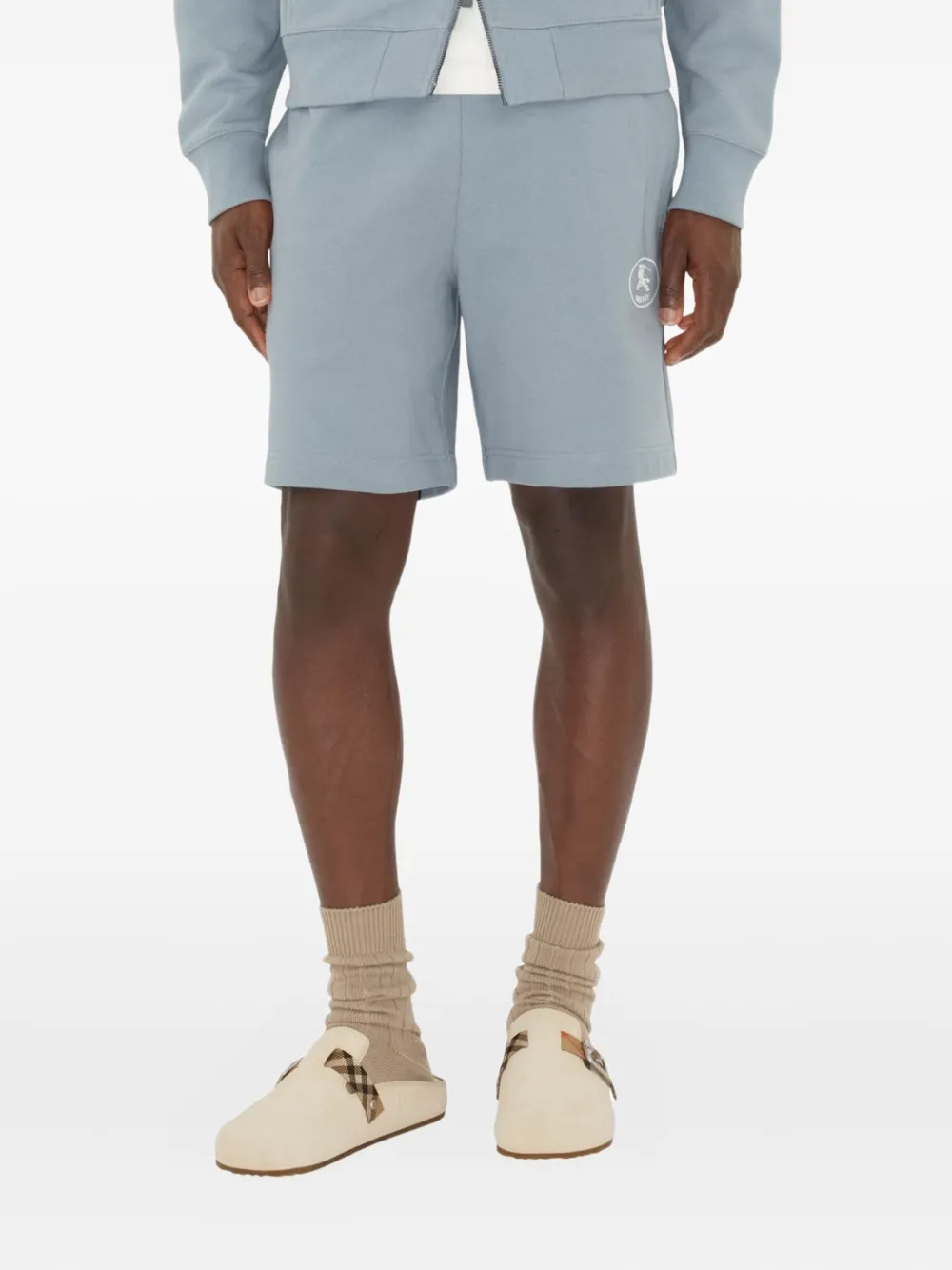 Burberry EDK katoenen shorts Blauw