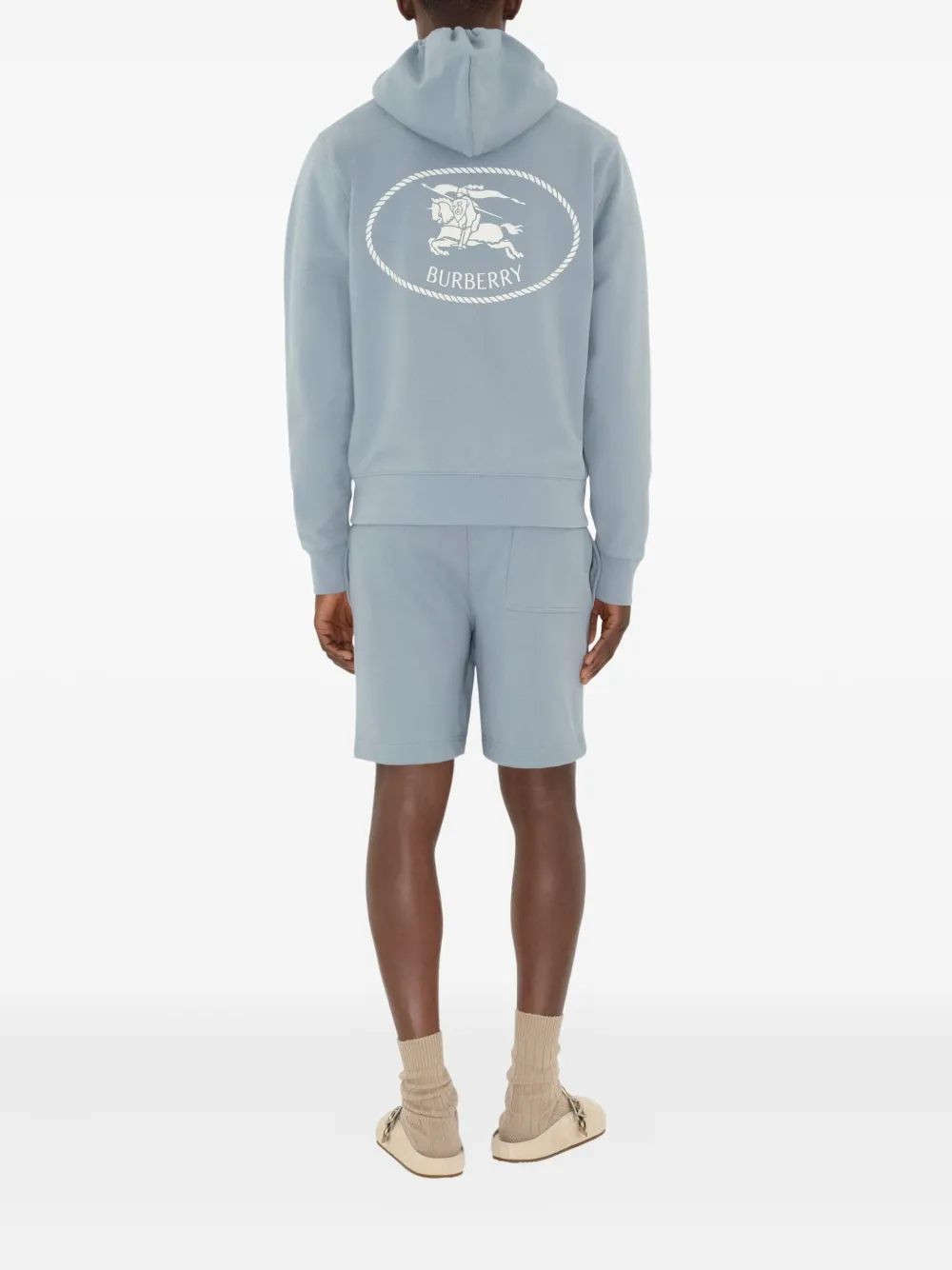 Burberry EDK katoenen shorts Blauw