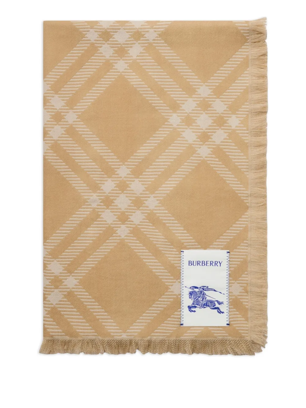 Burberry Geruite cabardine hoed Beige