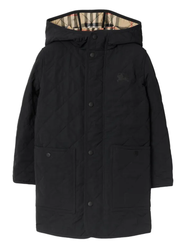 バーバリー チルドレン キルティングジャケット 黒 6Y116 バーバリー
