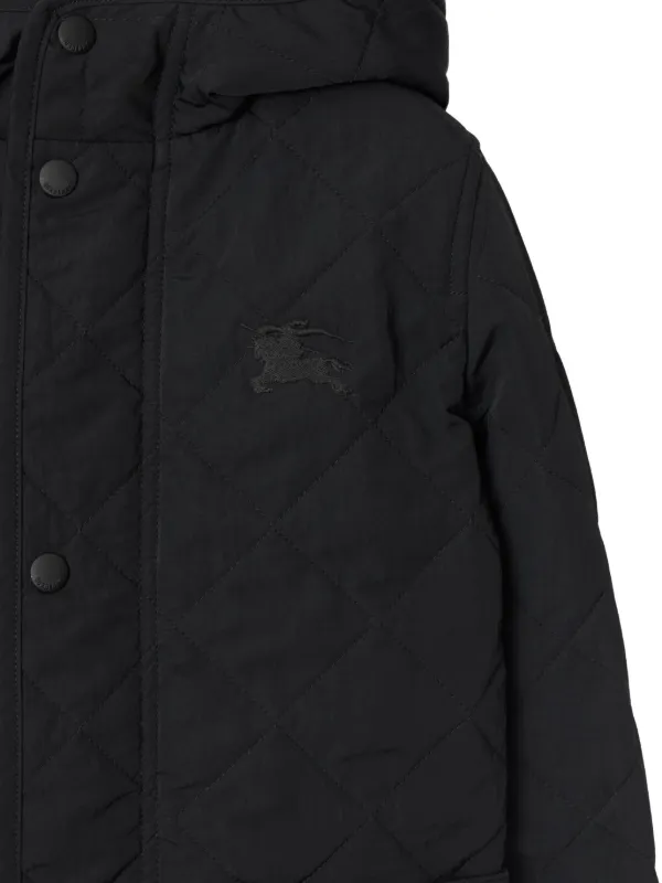 Burberry Kids キルティング フーデッド ジャケット Burberry Kids キルティング ジャケット | ニュートラル | FARFETCH JP