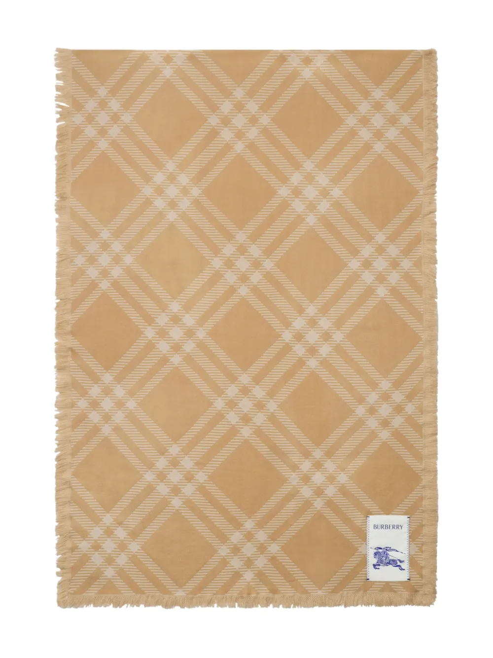 Burberry wide check-print scarf Beige