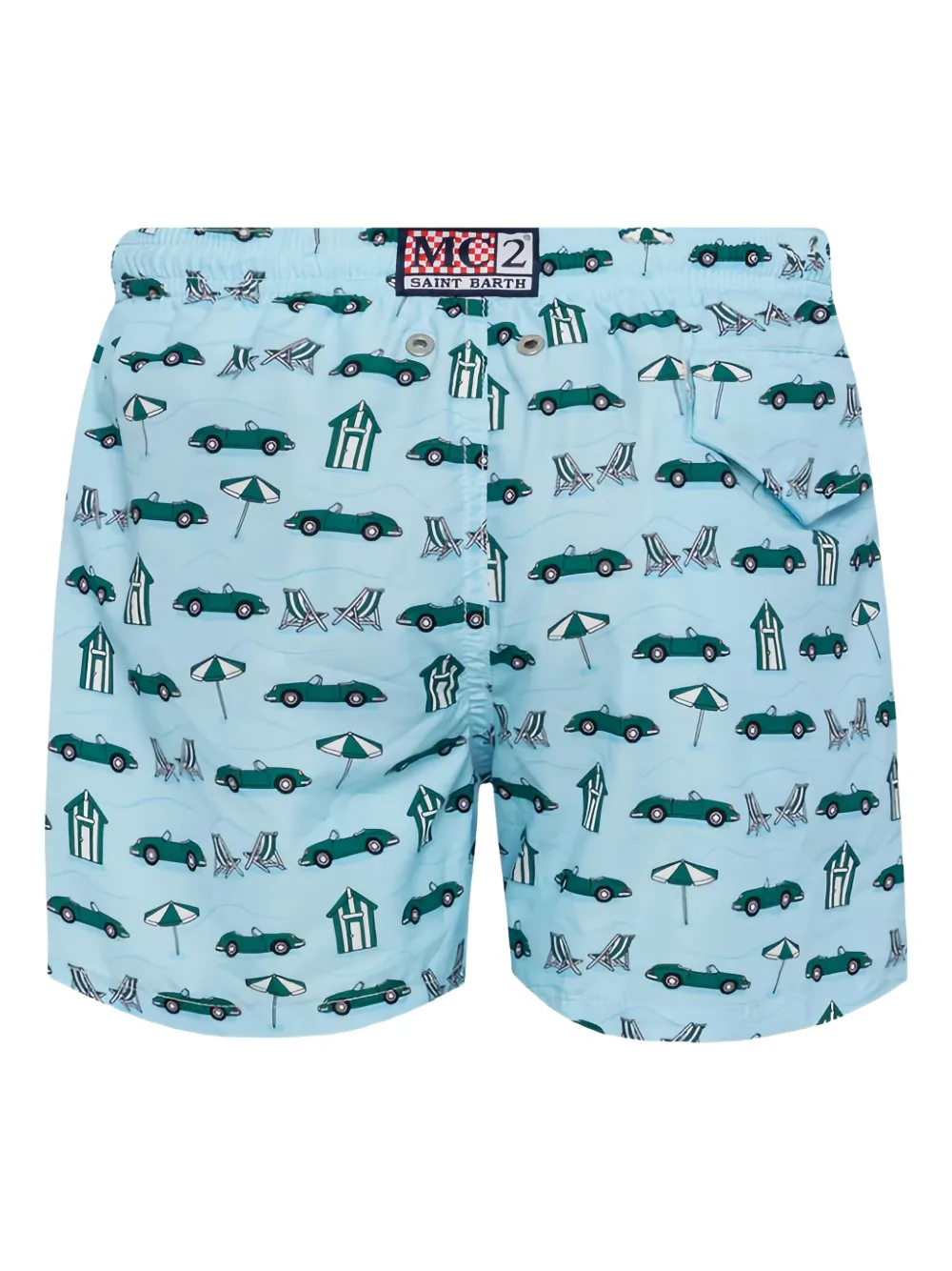 MC2 Saint Barth Kids Zwembroek met print Blauw