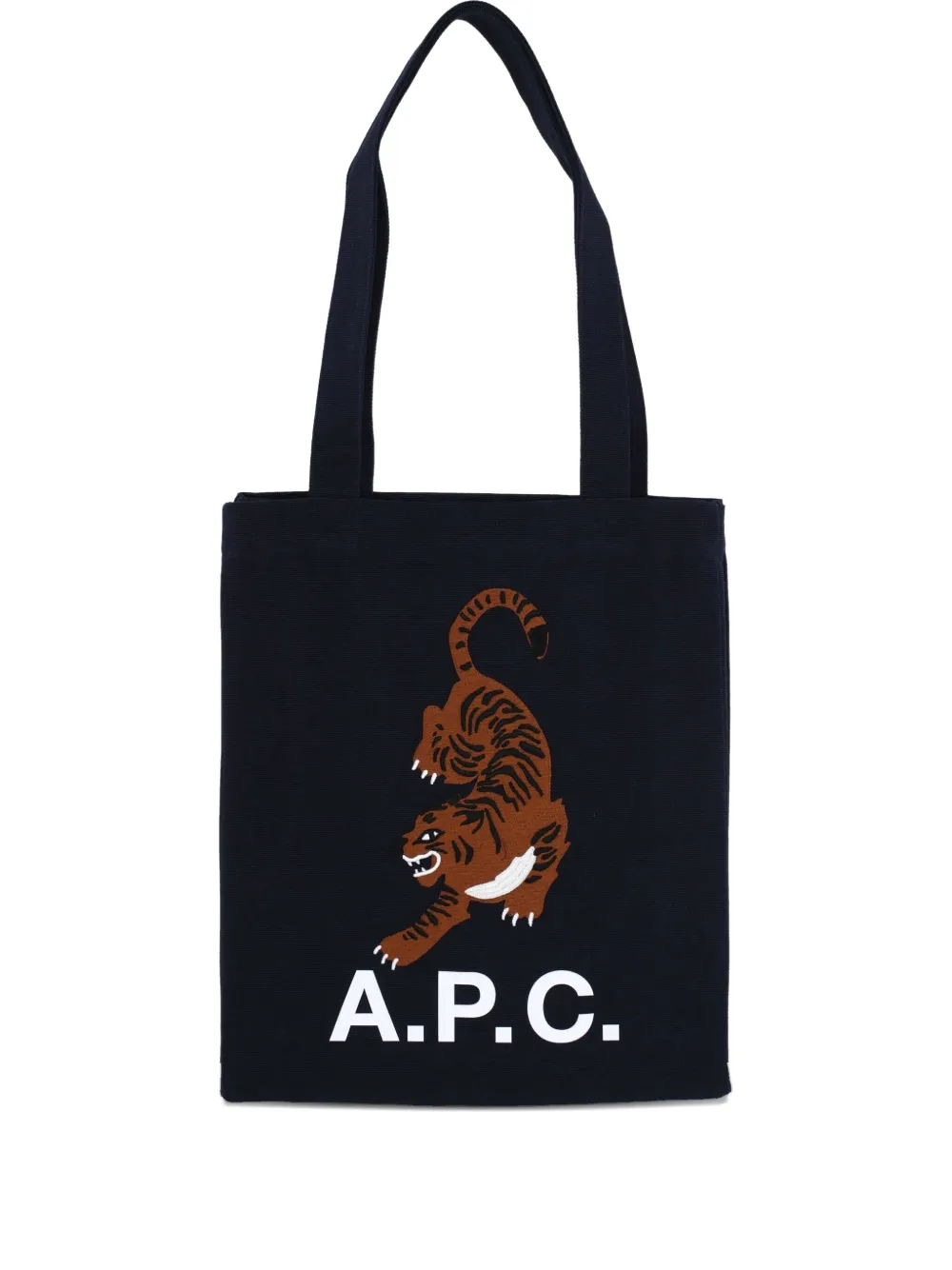 A.P.C. sac porté épaule en coton | bleu | Image 1