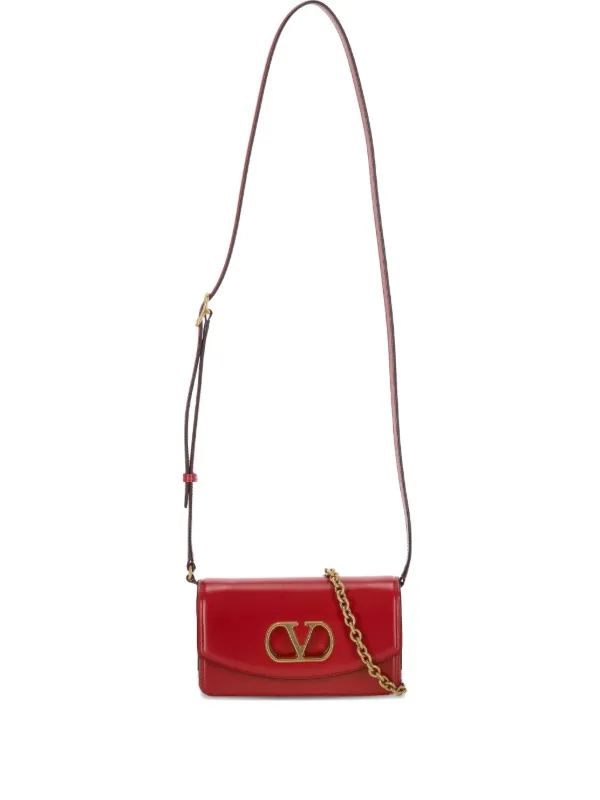 Valentino Garavani VLogo Signature Shoulder Bag Red FARFETCH IN