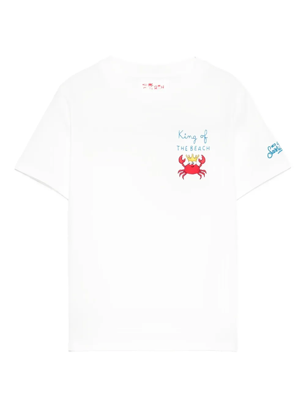 MC2 Saint Barth Kids King of the Beach T-shirt | White | Image 1